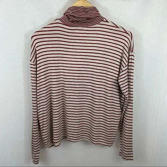 Project Social  T PST Mixed Stripe Turtleneck Top Size M - Picture 8 of 9